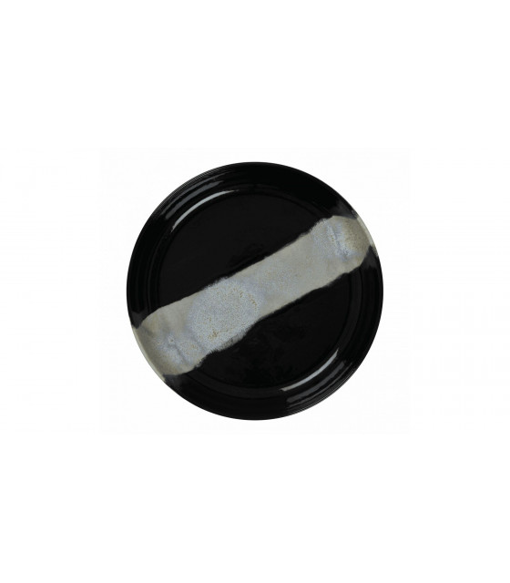BOL Ø20CM CIRCE NOIR & NACRE SARREGUEMINES dans SARREGUEMINES
