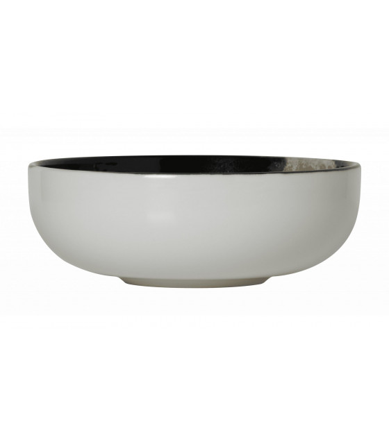 BOL Ø13CM CIRCE NOIR & NACRE SARREGUEMINES dans SARREGUEMINES
