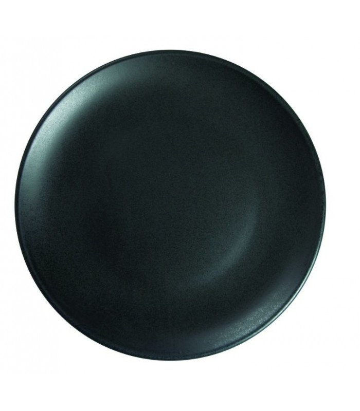 ASSIETTE PLATE SANS AILE Ø27CM ARES NOIR MAT SARREGUEMINES dans SARREGUEMINES