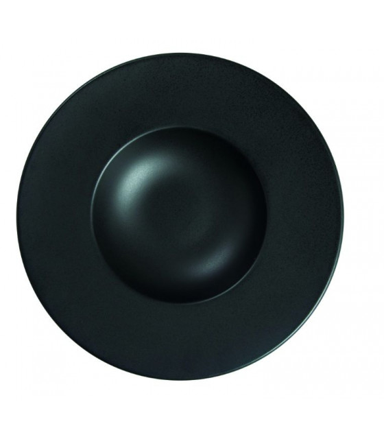 ASSIETTE A RISOTTO Ø26CM ARES NOIR MAT SARREGUEMINES dans SARREGUEMINES