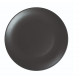 ASSIETTE PLATE SANS AILE Ø21CM ARES NOIR MAT SARREGUEMINES