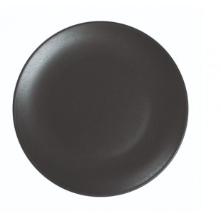 ASSIETTE PLATE SANS AILE Ø21CM ARES NOIR MAT SARREGUEMINES dans SARREGUEMINES