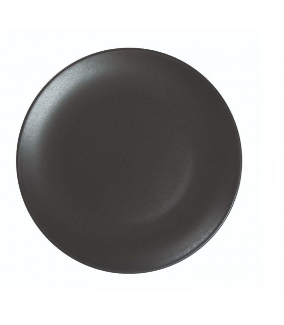 ASSIETTE PLATE SANS AILE Ø21CM ARES NOIR MAT SARREGUEMINES dans SARREGUEMINES