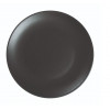 ASSIETTE PLATE SANS AILE Ø21CM ARES NOIR MAT SARREGUEMINES dans SARREGUEMINES