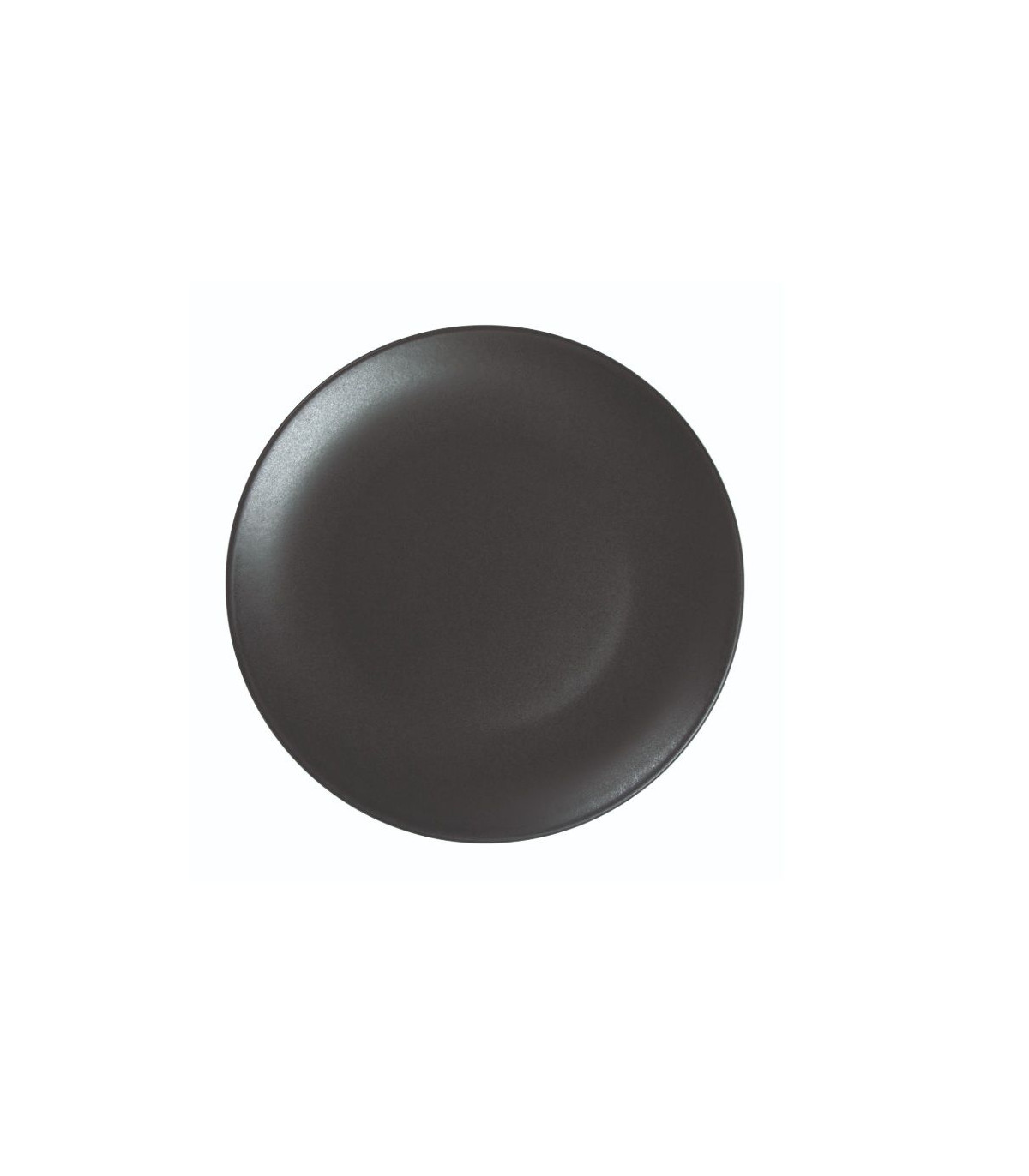 ASSIETTE PLATE SANS AILE Ø21CM ARES NOIR MAT SARREGUEMINES dans SARREGUEMINES