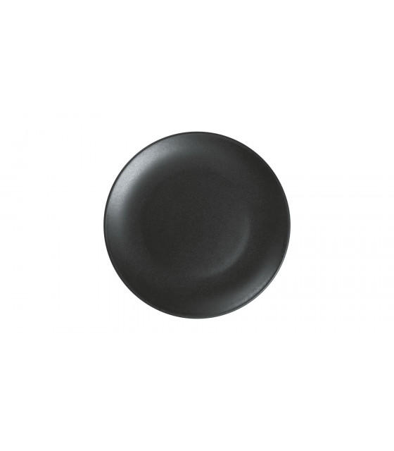 ASSIETTE PLATE SANS AILE Ø21CM ARES NOIR MAT SARREGUEMINES dans SARREGUEMINES