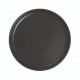 ASSIETTE PLATE BORD DROIT Ø21CM ARES NOIR MAT SARREGUEMINES