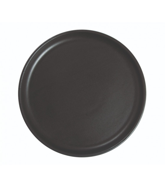 ASSIETTE PLATE BORD DROIT Ø21CM ARES NOIR MAT SARREGUEMINES dans SARREGUEMINES