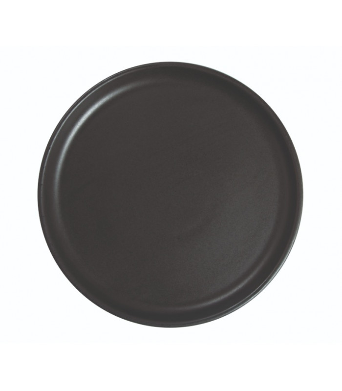 ASSIETTE PLATE BORD DROIT Ø21CM ARES NOIR MAT SARREGUEMINES dans SARREGUEMINES