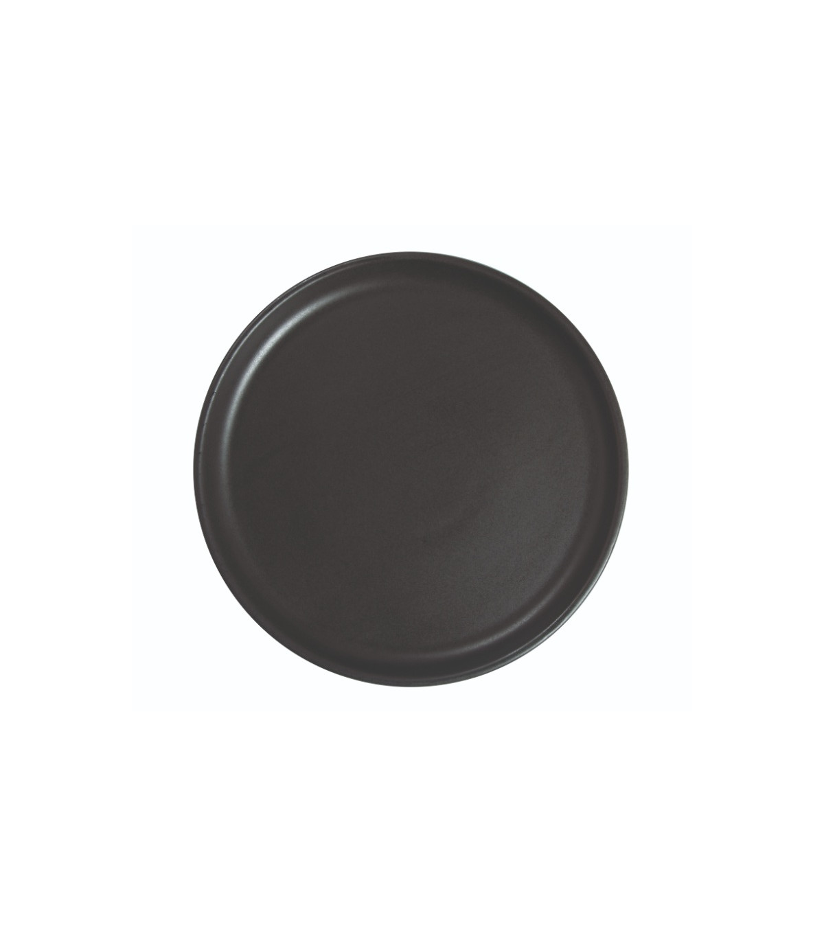 ASSIETTE PLATE BORD DROIT Ø21CM ARES NOIR MAT SARREGUEMINES dans SARREGUEMINES