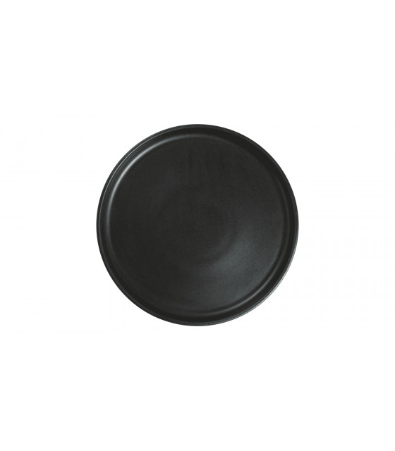 ASSIETTE PLATE BORD DROIT Ø21CM ARES NOIR MAT SARREGUEMINES dans SARREGUEMINES