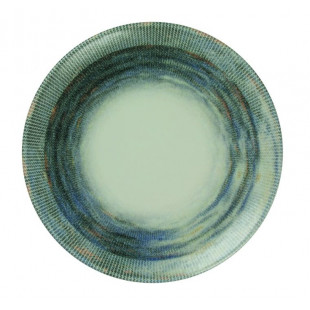 ASSIETTE A PATE Ø27CM NYX BLANC BLEU & ARGENT SARREGUEMINES dans SARREGUEMINES