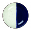 ASSIETTE CREUSE Ø25CM POSEIDON BLANC IVOIRE & BLEU SARREGUEMINES dans SARREGUEMINES