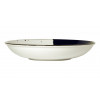 ASSIETTE CREUSE Ø25CM POSEIDON BLANC IVOIRE & BLEU SARREGUEMINES dans SARREGUEMINES