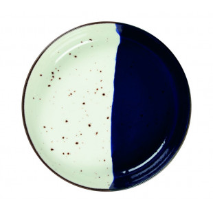 BOL Ø20CM POSEIDON BLANC IVOIRE & BLEU SARREGUEMINES dans SARREGUEMINES