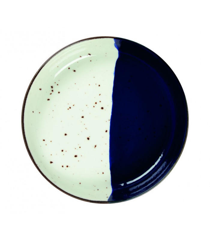 BOL Ø20CM POSEIDON BLANC IVOIRE & BLEU SARREGUEMINES dans SARREGUEMINES