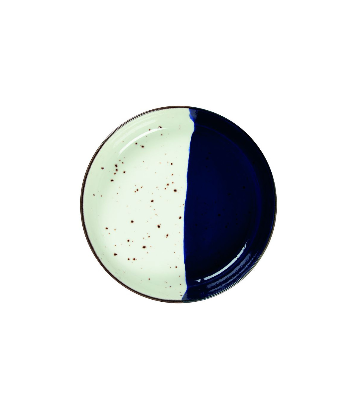 BOL Ø20CM POSEIDON BLANC IVOIRE & BLEU SARREGUEMINES dans SARREGUEMINES