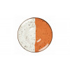 ASSIETTE A PATE Ø27CM HELIOS BLANC IVOIRE & ORANGE SARREGUEMINES dans SARREGUEMINES