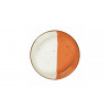 BOL Ø20CM HELIOS BLANC IVOIRE & ORANGE SARREGUEMINES dans SARREGUEMINES