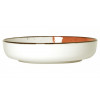 BOL Ø20CM HELIOS BLANC IVOIRE & ORANGE SARREGUEMINES dans SARREGUEMINES
