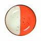 BOL Ø13CM HELIOS BLANC IVOIRE & ORANGE SARREGUEMINES