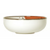 BOL Ø13CM HELIOS BLANC IVOIRE & ORANGE SARREGUEMINES dans SARREGUEMINES