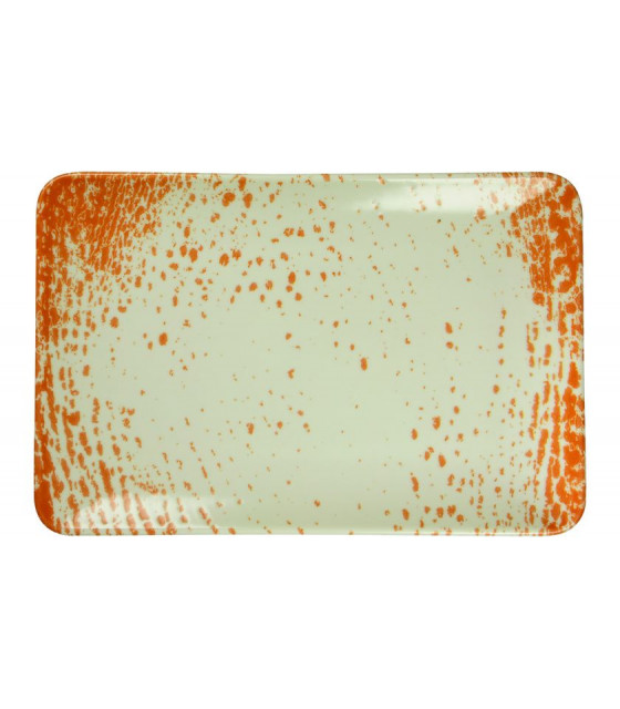 ASSIETTE RECTANGULAIRE 30X20CM PAN ORANGE SARREGUEMINES dans SARREGUEMINES