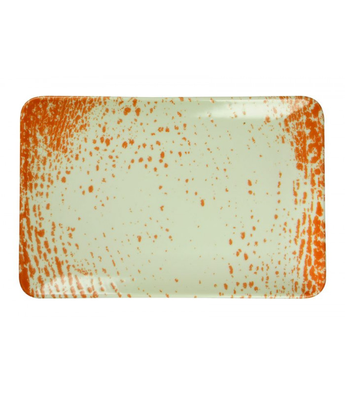 ASSIETTE RECTANGULAIRE 30X20CM PAN ORANGE SARREGUEMINES dans SARREGUEMINES