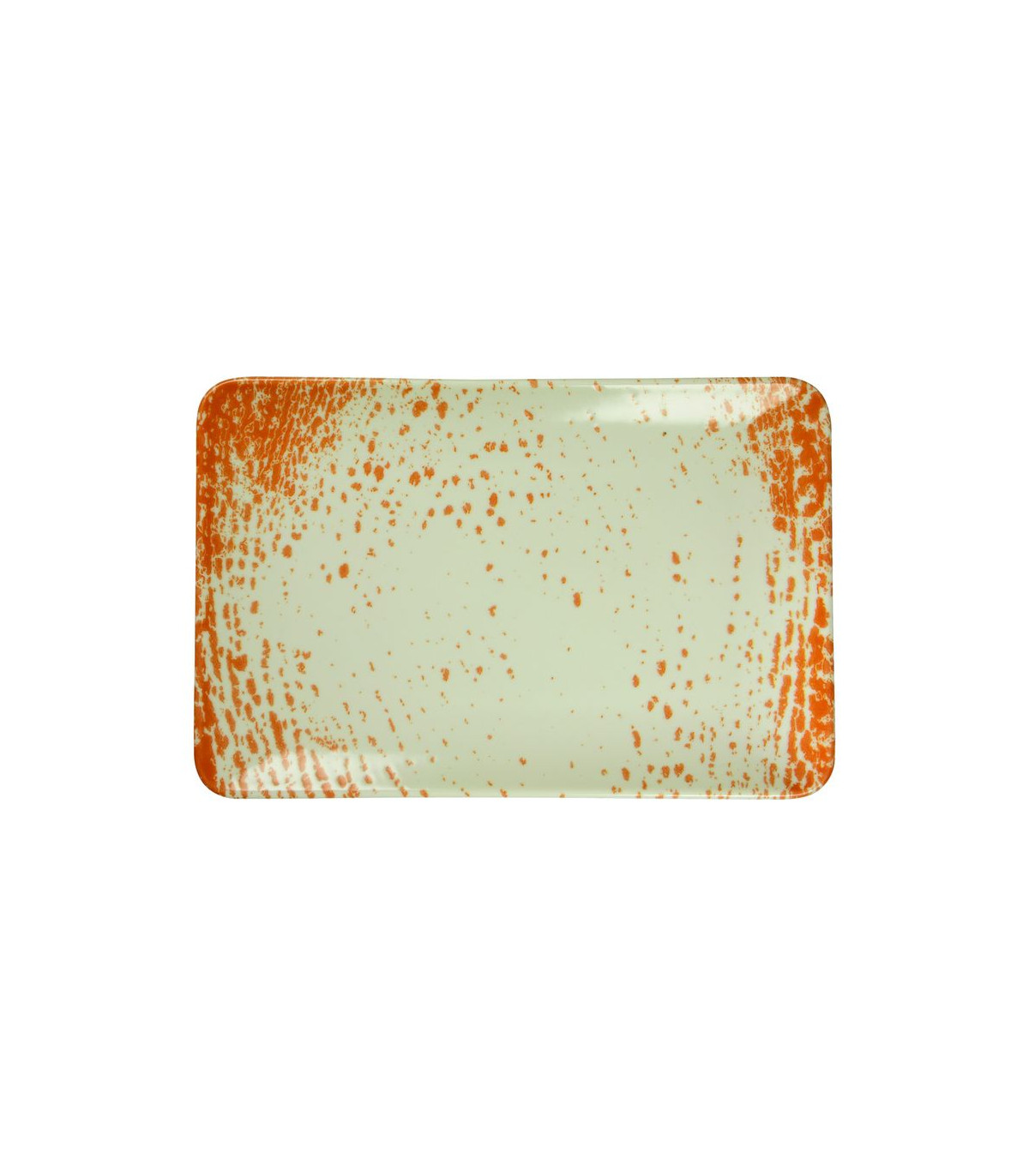 ASSIETTE RECTANGULAIRE 30X20CM PAN ORANGE SARREGUEMINES dans SARREGUEMINES