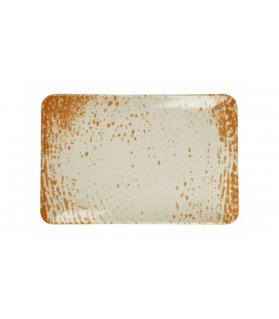 ASSIETTE RECTANGULAIRE 30X20CM PAN ORANGE SARREGUEMINES dans SARREGUEMINES
