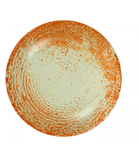 ASSIETTE PLATE SANS AILE Ø21CM PAN ORANGE SARREGUEMINES dans SARREGUEMINES
