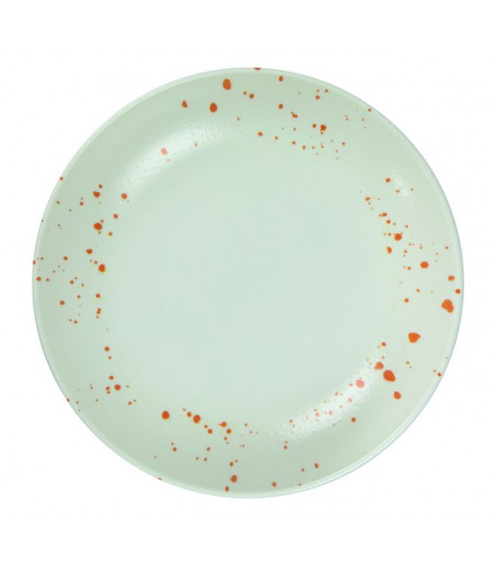 ASSIETTE CREUSE Ø25CM HERMES ORANGE & BLANC SARREGUEMINES dans SARREGUEMINES