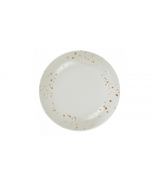 ASSIETTE CREUSE Ø25CM HERMES ORANGE & BLANC SARREGUEMINES dans SARREGUEMINES