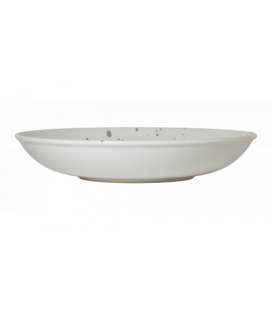 ASSIETTE CREUSE Ø25CM HERMES ORANGE & BLANC SARREGUEMINES dans SARREGUEMINES