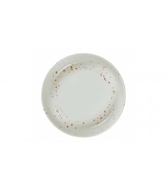 BOL Ø20CM HERMES ORANGE & BLANC SARREGUEMINES dans SARREGUEMINES