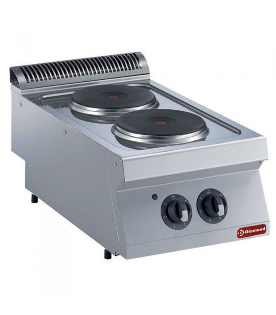 CUISINIERE ELECTRIQUE 2 PLAQUES RONDES -TOP- MEDIUM 1700 DIAMOND dans ELECTRIQUE