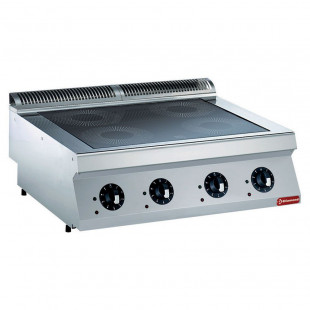 PLAQUE DE CUISSON GAZ LISSE CHROME -TOP- MEDIUM 1700 DIAMOND dans PLAQUE A SNACKER