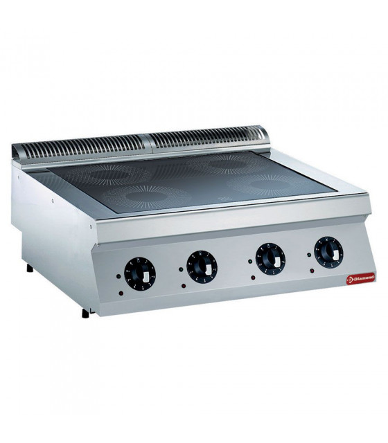 CUISINIERE ELECTRIQUE 4 FOYERS INDUCTION -TOP- MEDIUM 1700 DIAMOND dans ELECTRIQUE