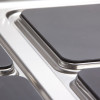 FOURNEAU 4 PLAQUES CARREES + FOUR GN2/1 + GRILL ELECTRIQUE MEDIUM 1700 DIAMOND dans ELECTRIQUE