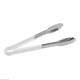 PINCE DE SERVICE 23CM AVEC POIGNEE EN PLASTIQUE BLANCHE