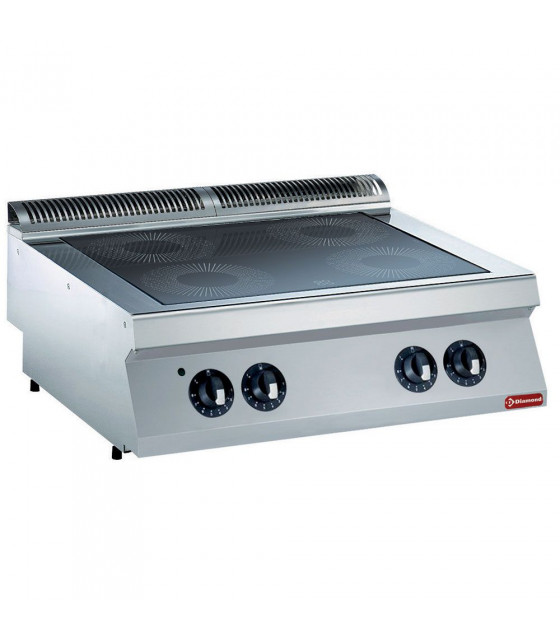 CUISINIERE ELECTRIQUE VITROCERAMIQUE 4 ZONES -TOP MEDIUM 1700 DIAMOND dans ELECTRIQUE