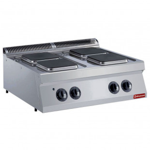 PLAQUE DE CUISSON GAZ LISSE CHROME -TOP- MEDIUM 1700 DIAMOND dans PLAQUE A SNACKER