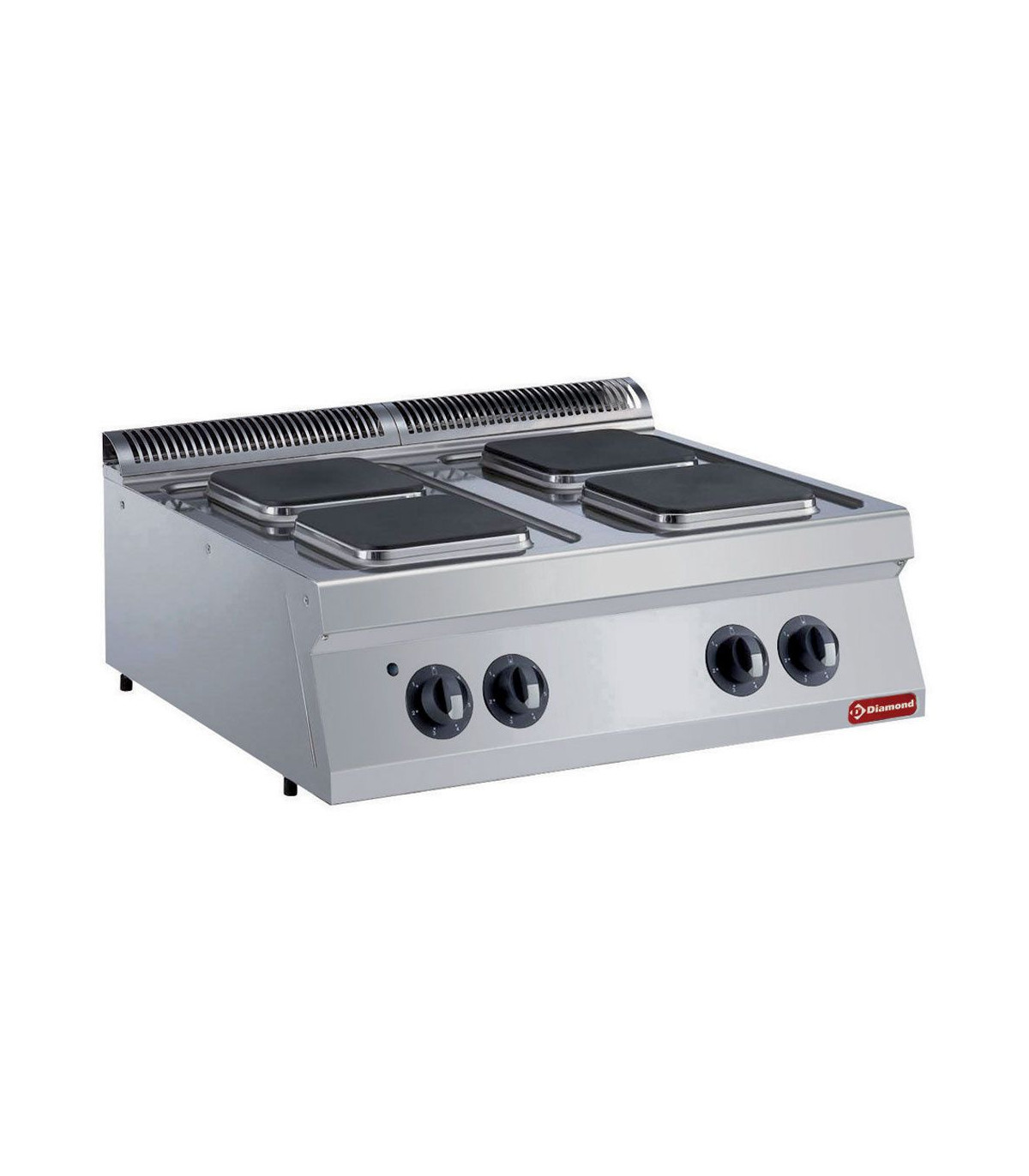 CUISINIERE ELECTRIQUE 4 PLAQUES CARREES TOP MEDIUM 1700 DIAMOND dans ELECTRIQUE