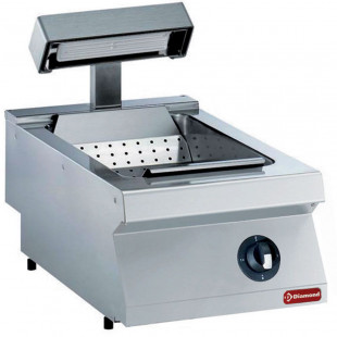 PLAQUE DE CUISSON GAZ LISSE CHROME -TOP- MEDIUM 1700 DIAMOND dans PLAQUE A SNACKER