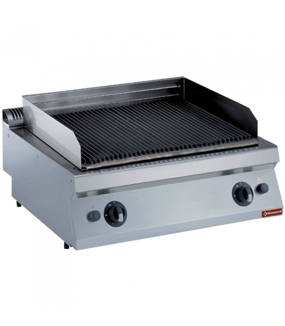 GRILL PIERRE DE LAVE GAZ GRILLE EN FONTE TOP DIAMOND dans PIERRES DE LAVE