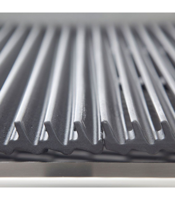 GRILL PIERRE DE LAVE GAZ GRILLE EN FONTE 1/2 TOP DIAMOND dans PIERRES DE LAVE