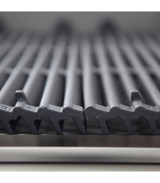 GRILL PIERRE DE LAVE GAZ GRILLE EN FONTE 1/2 TOP DIAMOND dans PIERRES DE LAVE