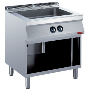 PLAQUE DE CUISSON GAZ LISSE CHROME -TOP- MEDIUM 1700 DIAMOND dans PLAQUE A SNACKER