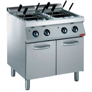 FOURNEAU 2 FEUX+ PLAQUE + FOUR GAZ GN2/1 + ARMOIRE NEUTRE MEDIUM 1700 DIAMOND dans GAZ