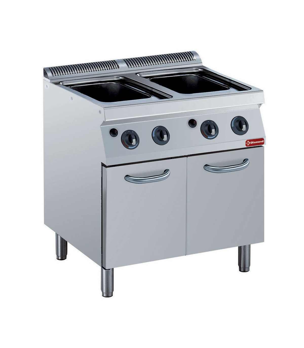 CUISEUR A PATES GAZ 2X24.5LT SUR ARMOIRE SANS PANIER MEDIUM 1700 DIAMOND dans CUISEUR A PATES
